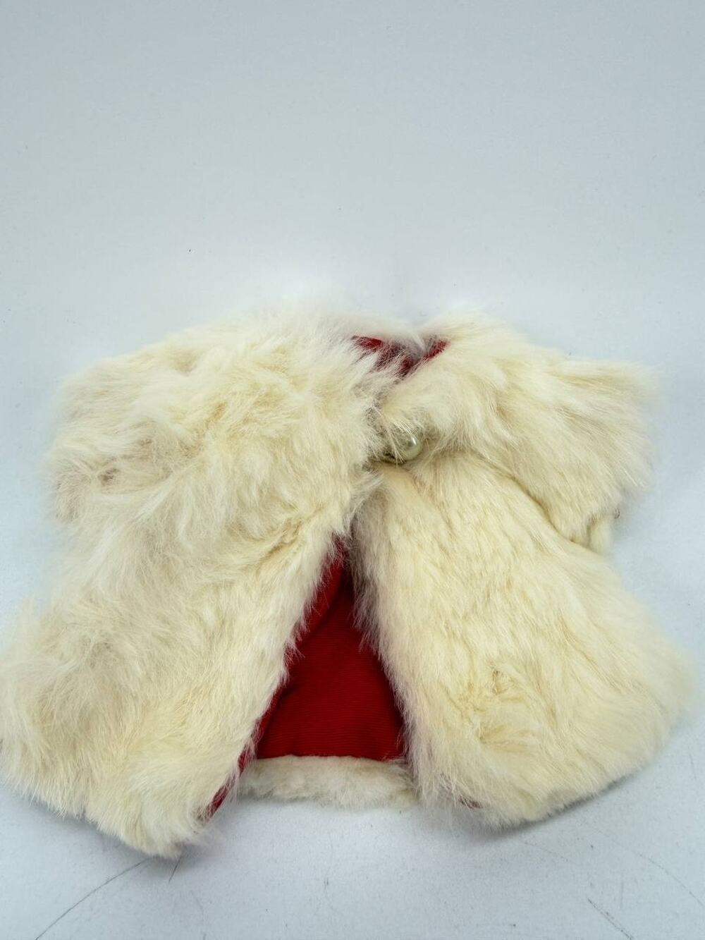 VINTAGE GINGER DOLL Rabbit FUR COAT